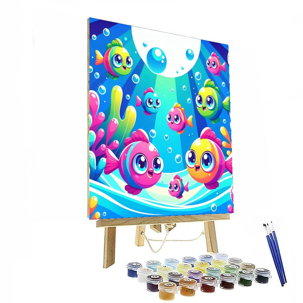 Flying Fish Adventure Painting By Numbers Kit