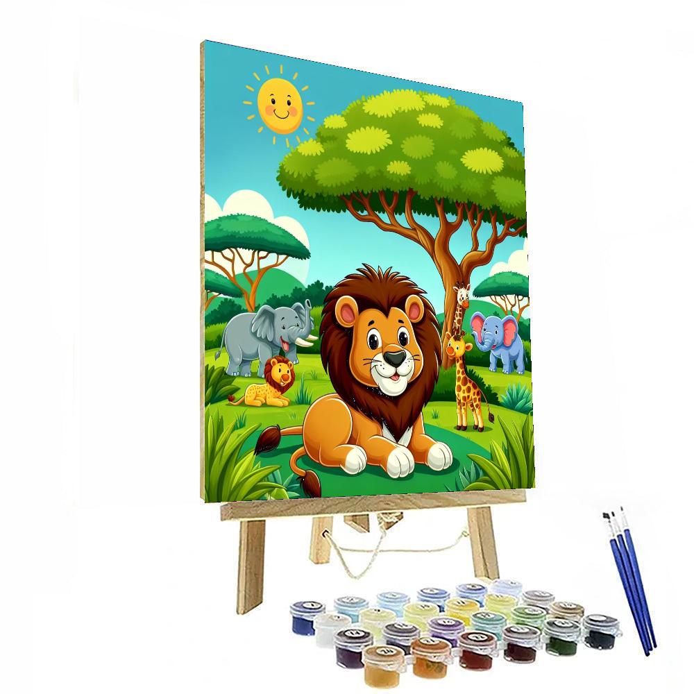 Cute Safari Numbered Painting Kits