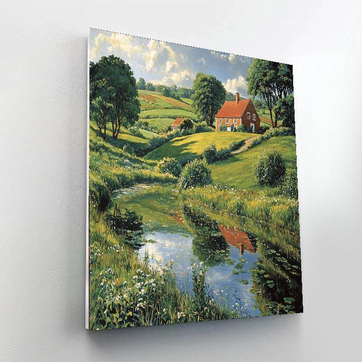 John Constable Inspired Rural Retreat  DIY Paint By Numbers