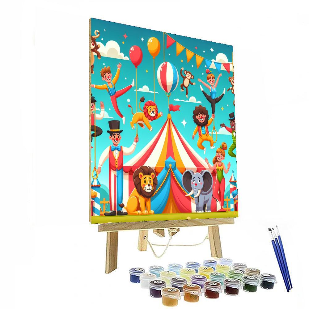 Silly Circus Celebration Paint By Numbers Kits