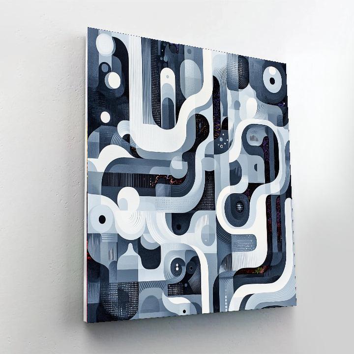 M.C. Escher Inspired Tessellation Symphony  Numbered Painting Kits