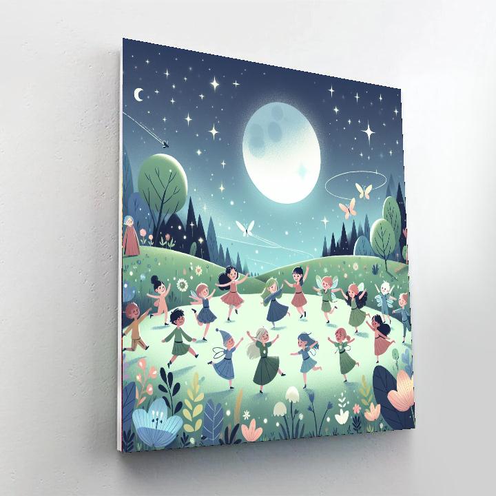 Moonlit Fairy Gala Paint By Numbers Art