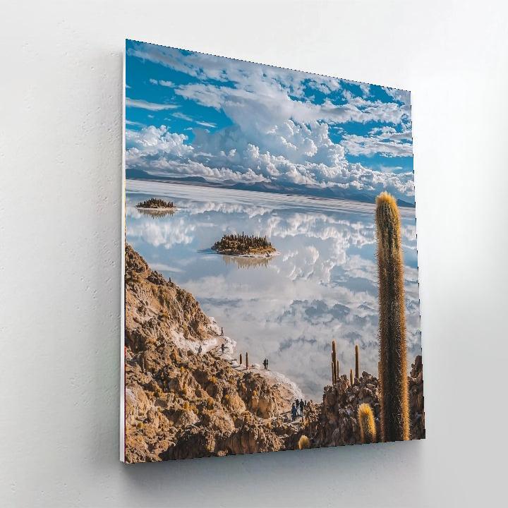 Salar De Uyuni In Bolivia Painting Number Kit