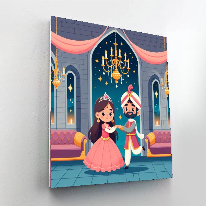 Castle Fairy Tale Ball Painting By Numbers Kit