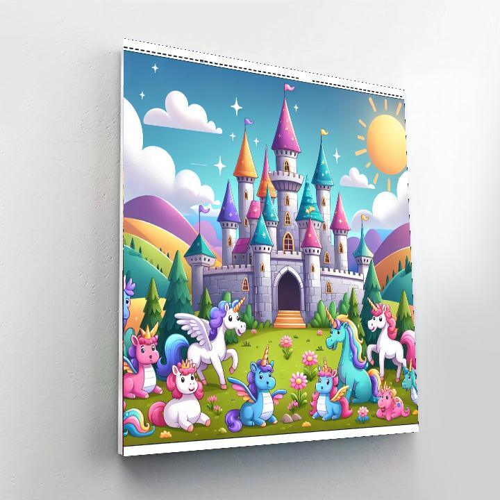 Colorful Fantasy Kingdom Painting By Numbers Kit