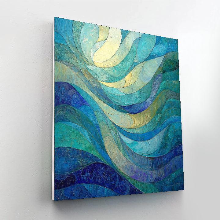 Gustav Klimt Inspired Ocean Of Thoughts  Paint By Numbers Art