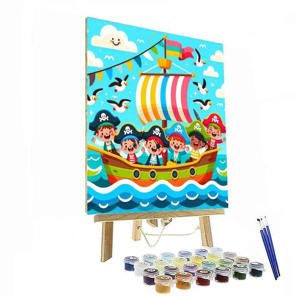 Mischievous Pirate Crew Paint By Numbers Art