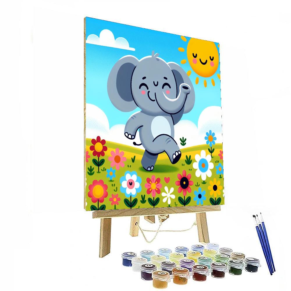 Sunny Day Elephant Paint By Numbers