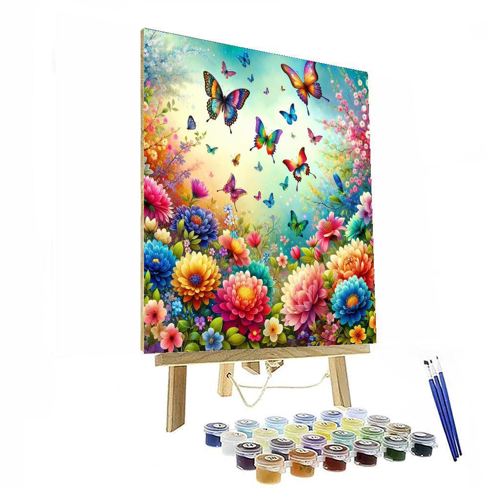 Colorful Garden Adventure Paint By Numbers Kits