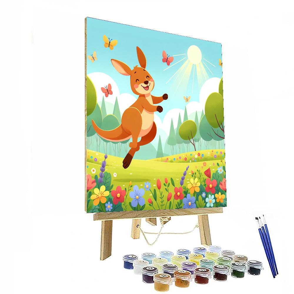 Hopping Kangaroo Numbered Painting Kits