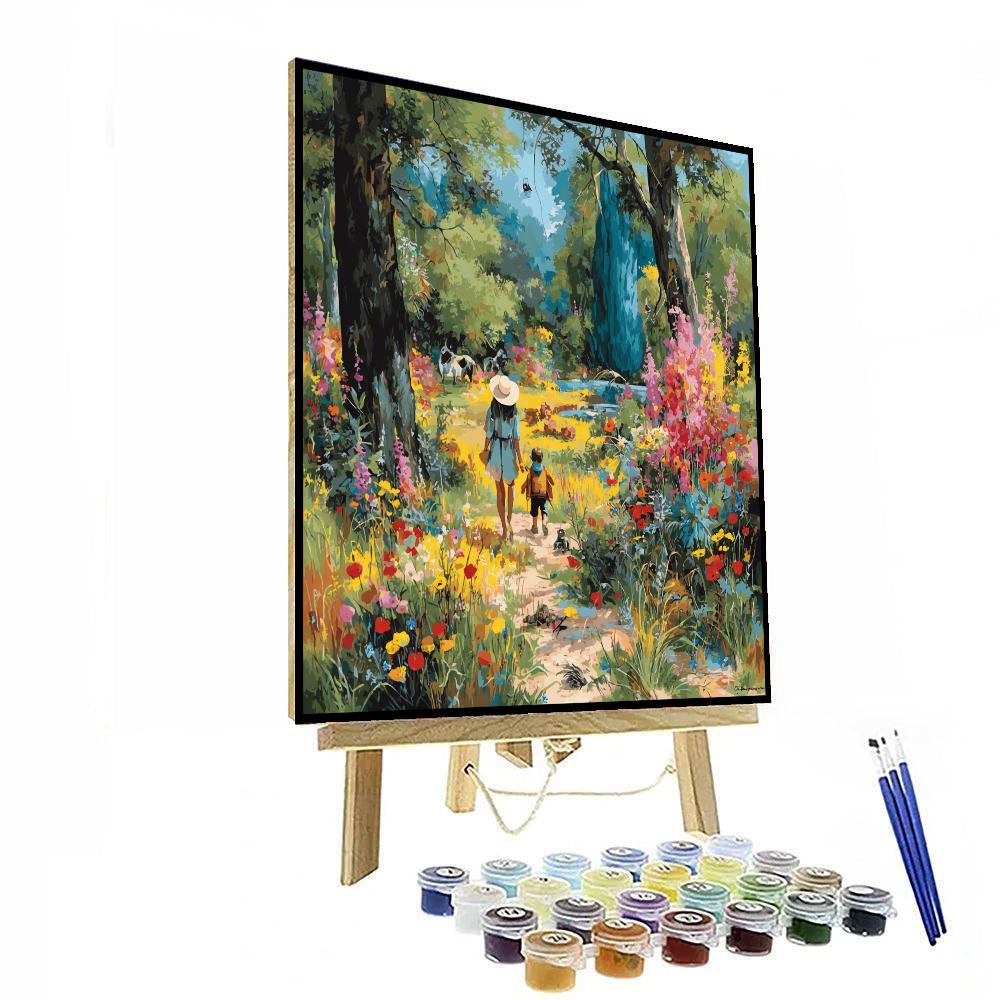 Magical Moments In The Garden Painting Number Kit