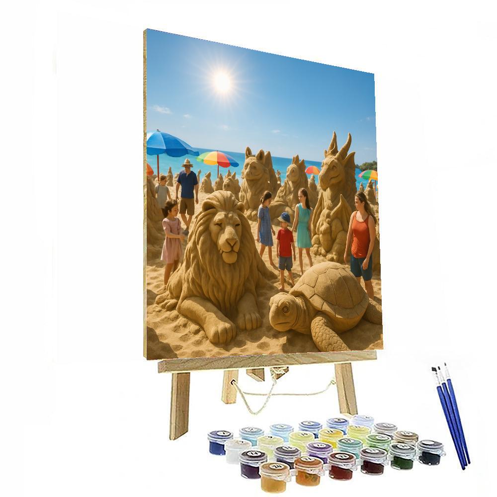 The International Sand Sculpting Festival Number Painting