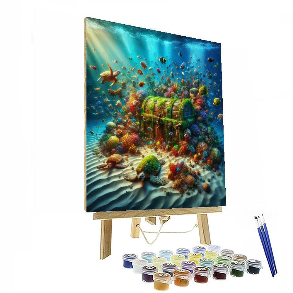 Ocean Treasure Hunt For Kids Numbered Painting Kits