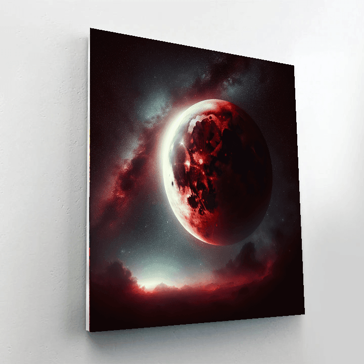 Astral Lunar Eclipse Number Painting