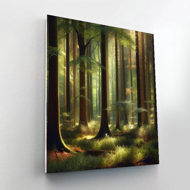 Timeless Woodland Retreat Number Painting