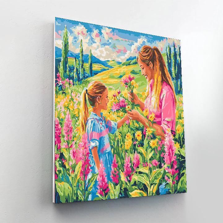 Mothers And Daughters In Bloom Painting Number Kit
