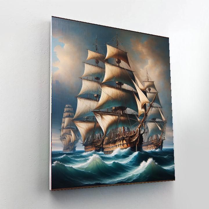 Antique Maritime Voyage Paint By Numbers