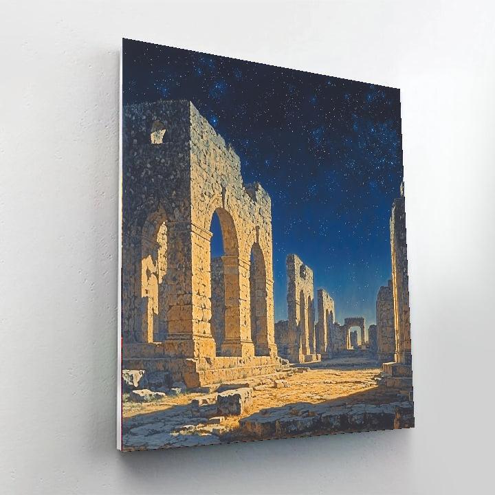 Jean-Auguste-Dominique Ingres Inspired Ancient Ruins In Dreamland  Painting Number Kit