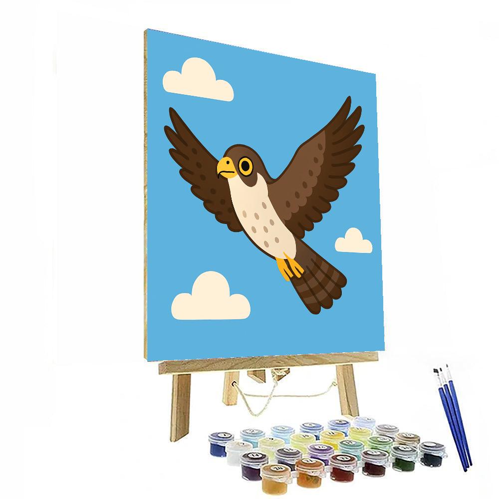Brave Falcon Paint By Numbers