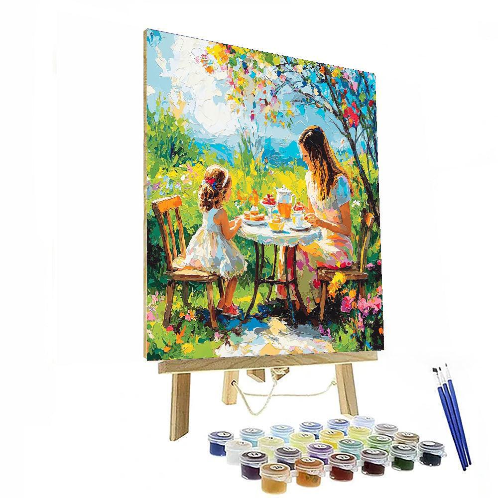 Tender Tea Time Painting Number Kit