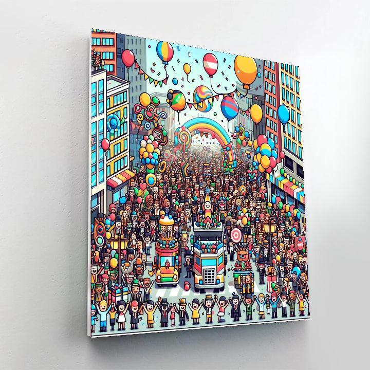 Joyful City Celebration Painting By Numbers Kit
