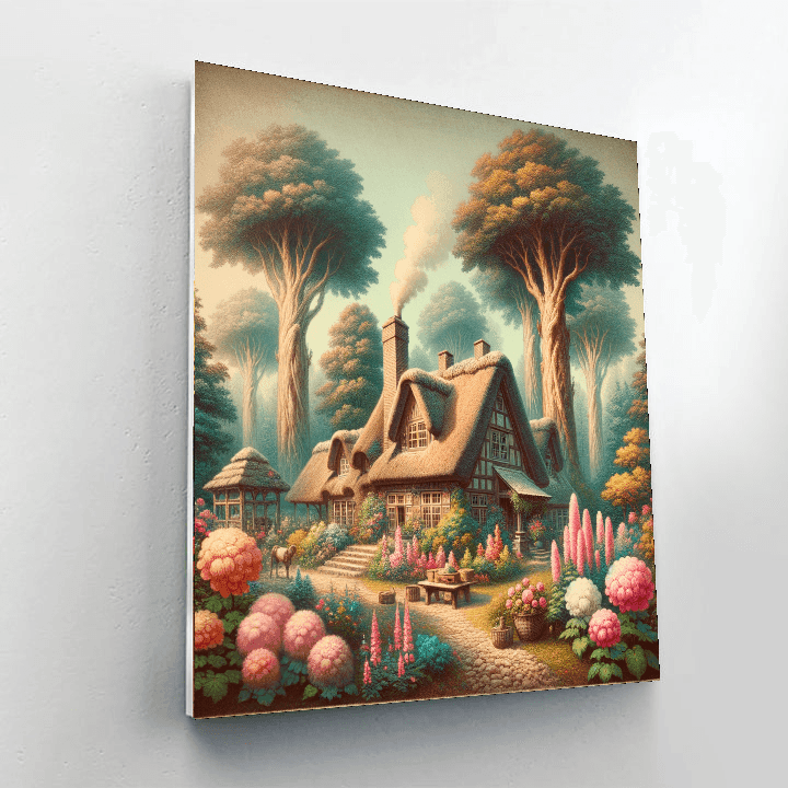 Charming Cozy Cottage Numbered Painting Kits