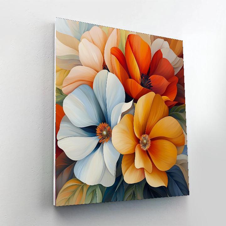 Georgia O'Keeffe Inspired Magical Flora  DIY Paint By Numbers