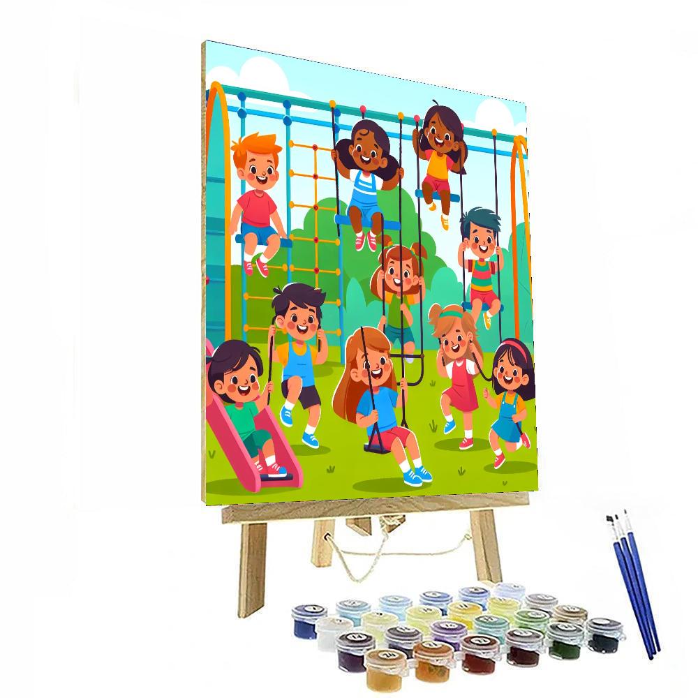 Sunny Playgrounds Paint By Numbers Art