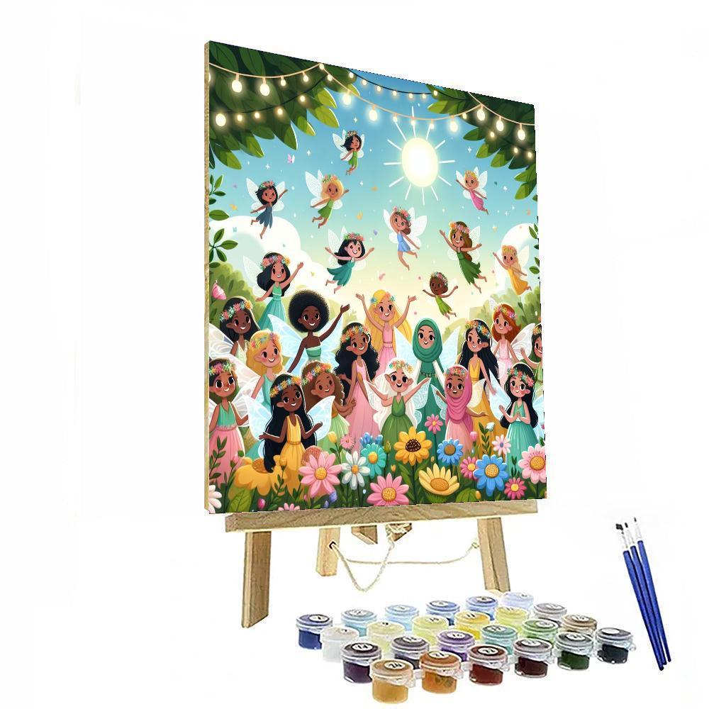 Enchanting Fairies And Flowers Paint By Numbers Kits