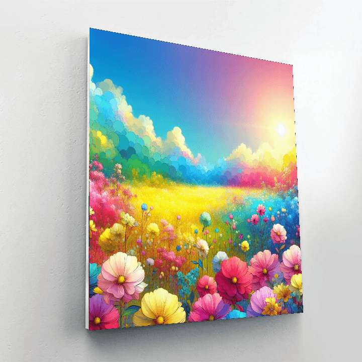 Dazzling Spring Blooms Painting By Numbers Kit