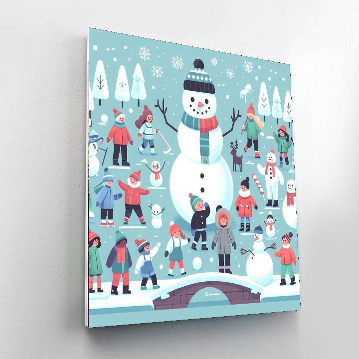 Frosty Festival DIY Paint By Numbers