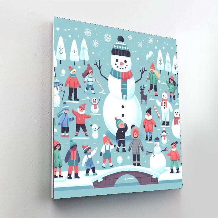 Frosty Festival DIY Paint By Numbers