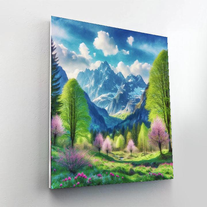 Mountain Spring Renewal Paint By Numbers Kits