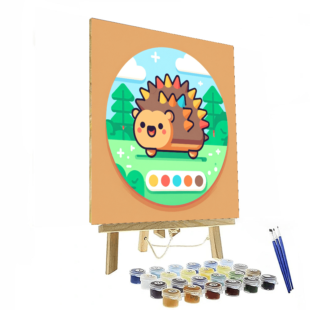 Hilarious Hedgehog Paint By Numbers Kits
