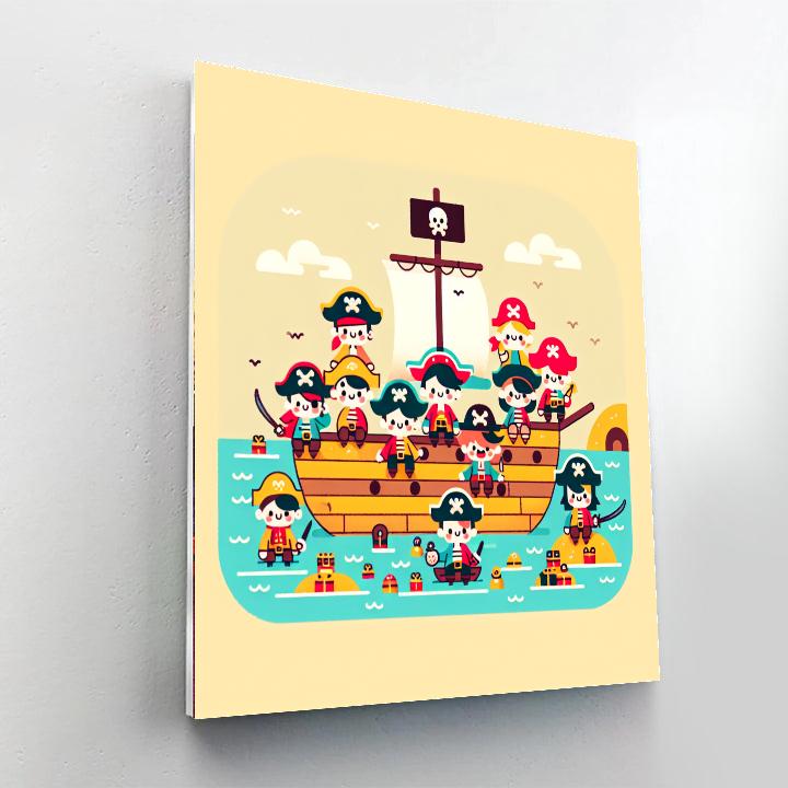 Petite Pirate Palooza Paint By Numbers Art
