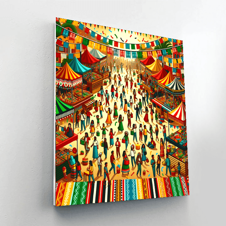 Charming Village Festival DIY Paint By Numbers