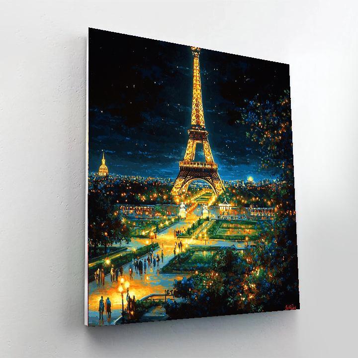Torre Eiffel Painting Number Kit