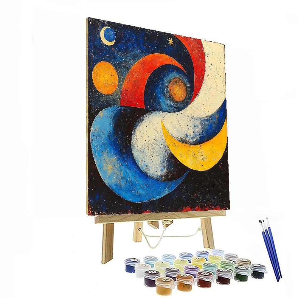 Joan Miró Inspired Exploring The Universe  Number Painting