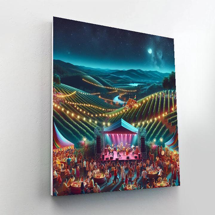 Rhythm And Vines Paint By Numbers Art