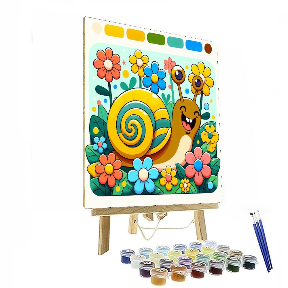 Dizzying Snail Paint By Numbers Art