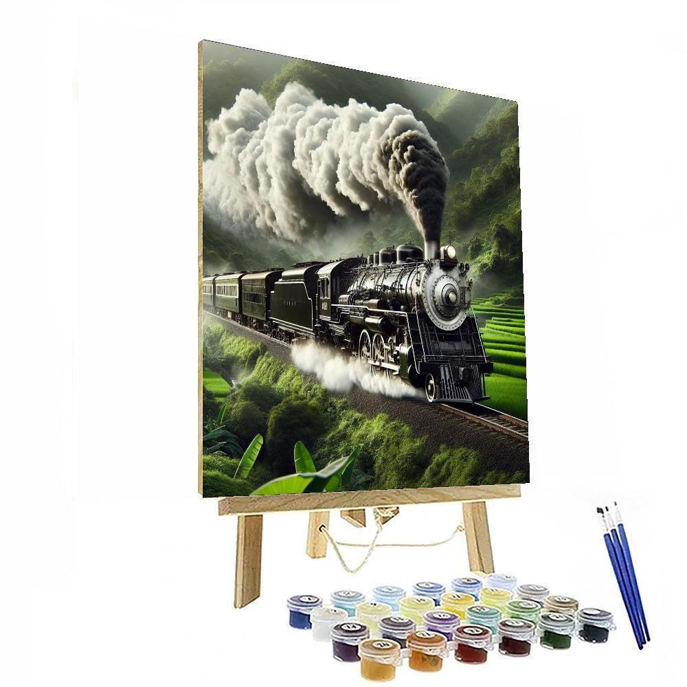 Historic Steam Train Adventure Paint By Number