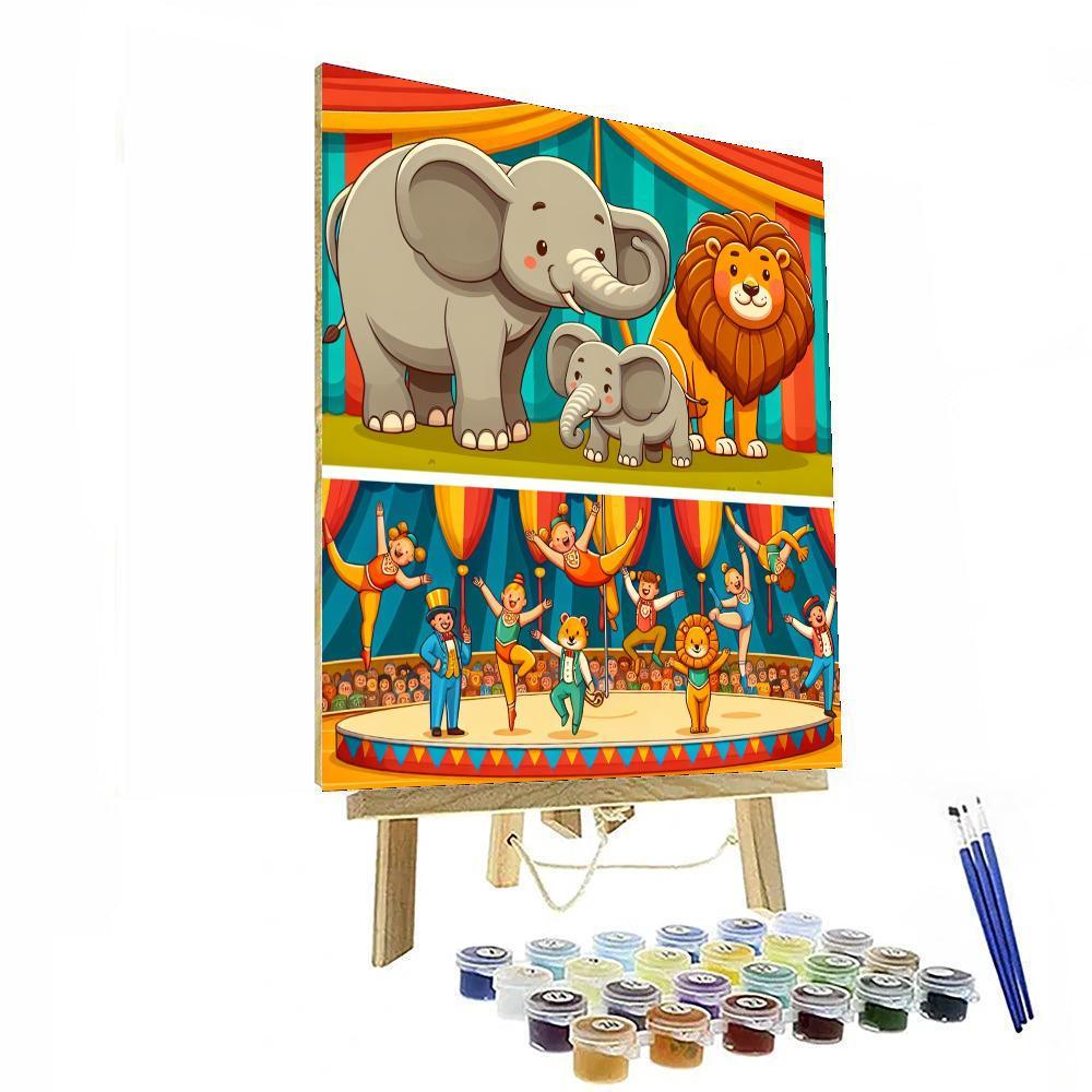 Circus Animal Show Paint By Numbers