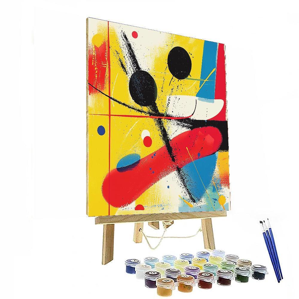 Joan Miró Inspired Colorful Echoes Of Joy  Paint By Number