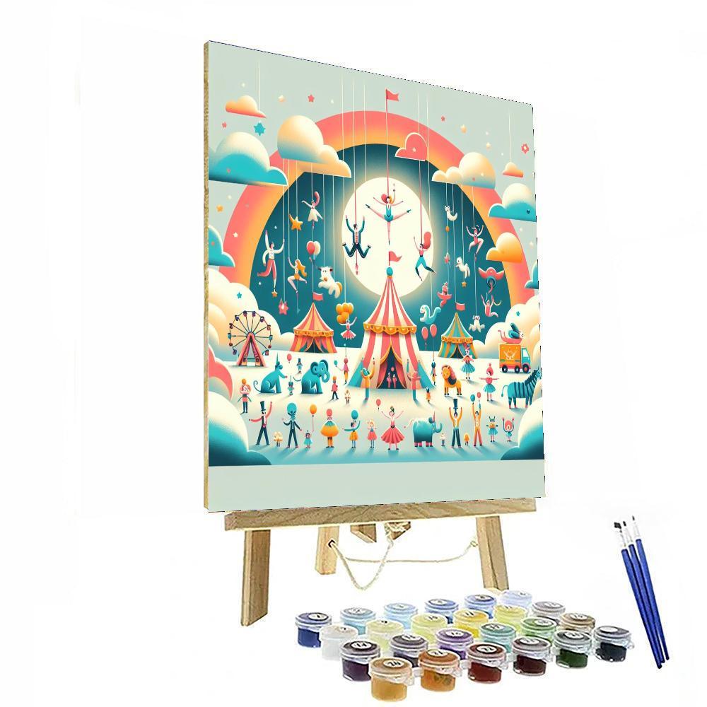 Circus In The Sky Paint By Numbers