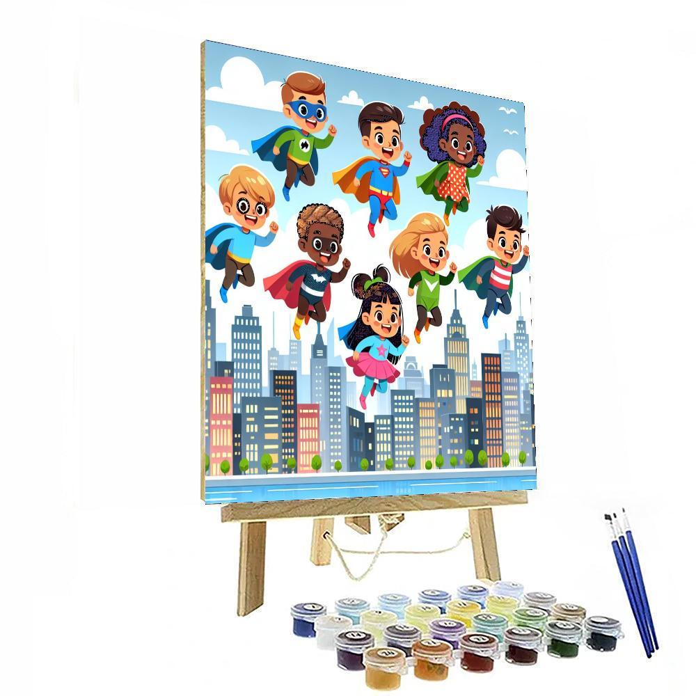 Superhero Daydreams Paint By Numbers Kits