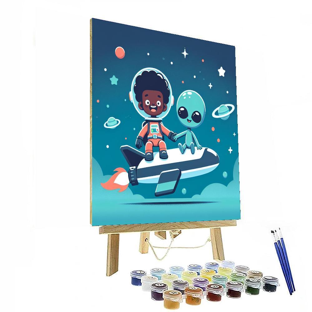 Cosmic Space Explorers Paint By Color