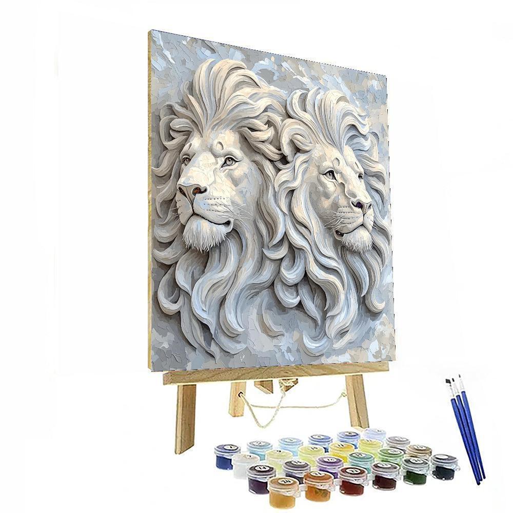 Michelangelo Inspired Lions' Pride  Paint By Numbers