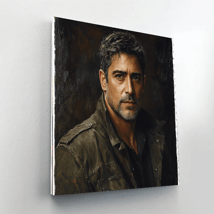 Javier Bardem: Brooding Depths In Cinematic Mastery Numbered Painting Kits