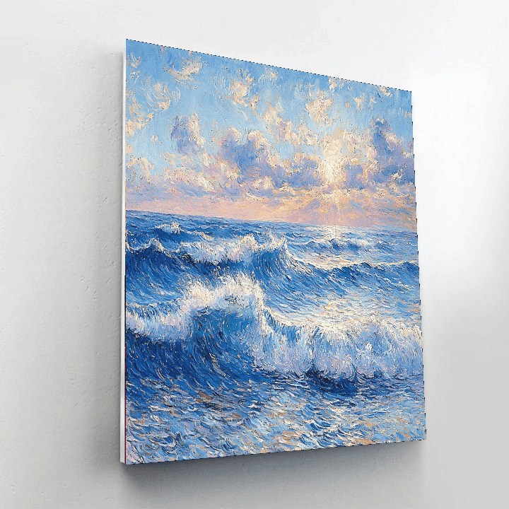 Pierre-Auguste Renoir Inspired Transcendent Ocean Whispers  Numbered Painting Kits