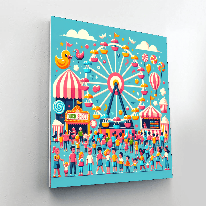 Festive Carnival Fun Painting By Numbers Kit